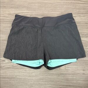 Mondetta Black and Mint Athletic Shorts Size S/CH